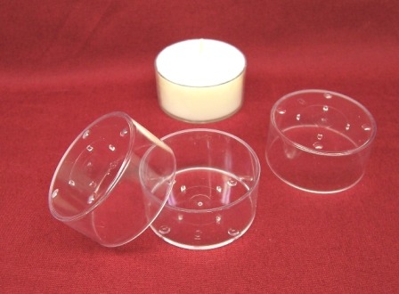 Clear Polycarbonate Plastic Tealight Cups