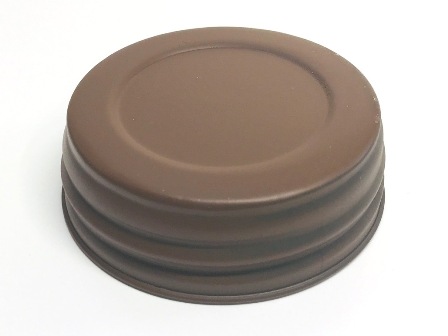 WIDE Mouth Jar Lid - BROWN - CLOSEOUT