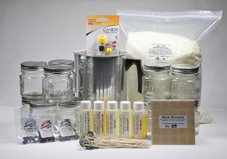 Paraffin Candle-Making Kit with Jelly Jars